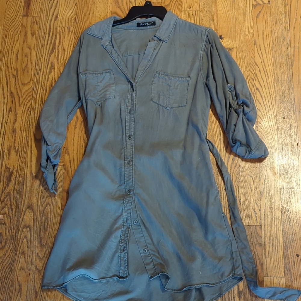 Velvet Heart Gray Mini Dress